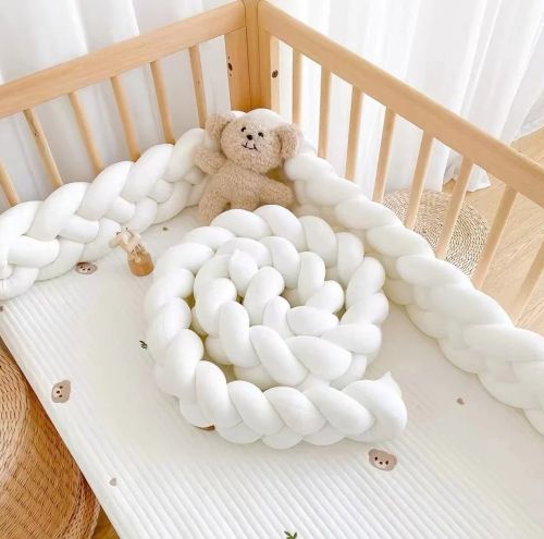 blanc tresse de lit bebe cute multifonctionnel