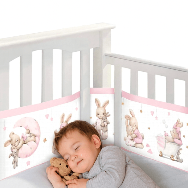 tour de lit respirant lapins poetiques