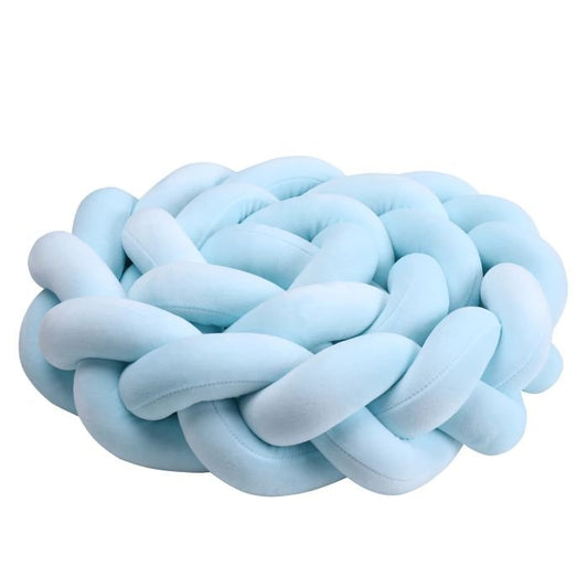 bleu clair apaisante reduit naturellement anxiete pour bebe tresse de lit