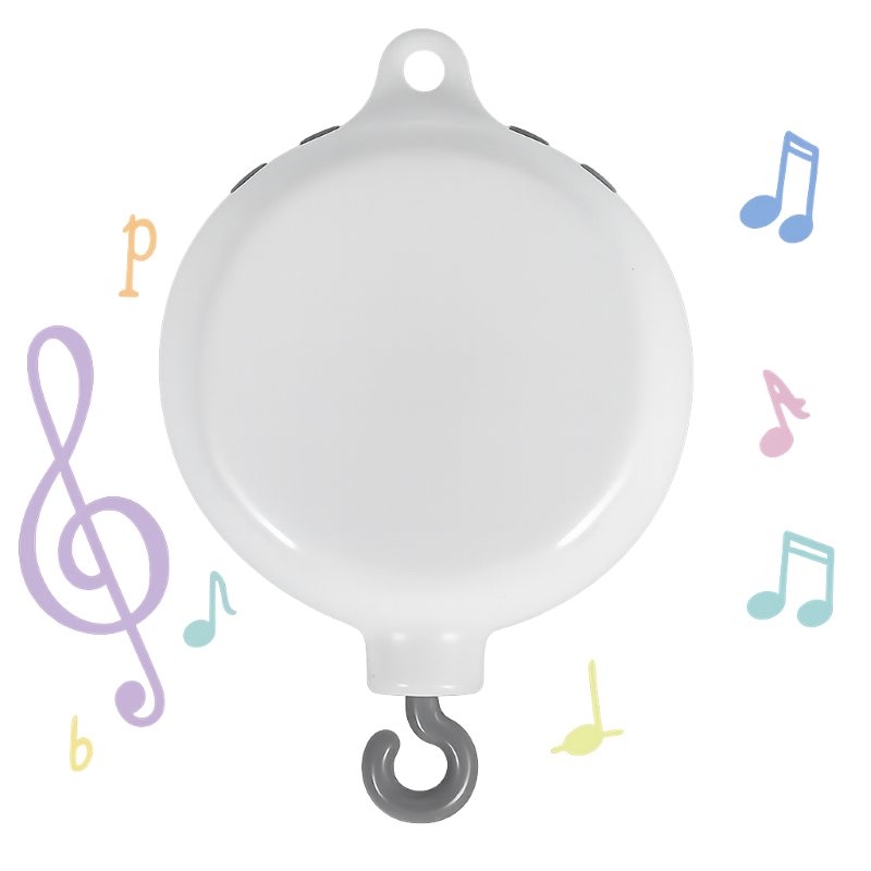 Boîte à musique pour mobile bébé 35 mélodies apaisantes.