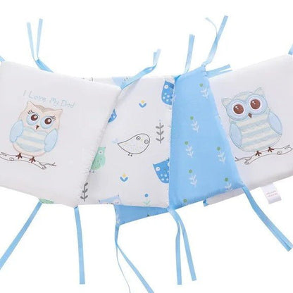 conception modulable pour se adapter differents lits couleurs bleu pastel tour de lit bebe koi