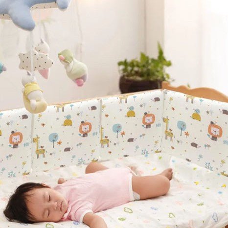 hauteur optimale couvrant barreaux berceau avec tour de lit bebe