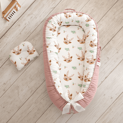 reducteur de lit bebe cocon facile trasnporter cerf reve