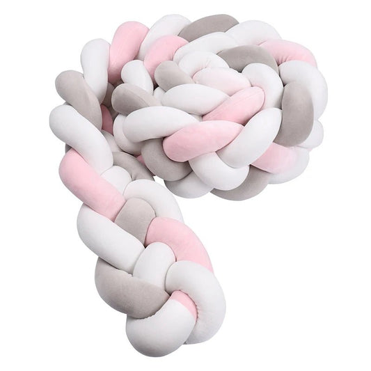 tour de lit tresse detente repos profond lune pastel