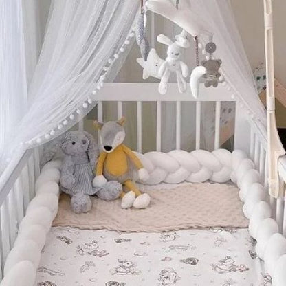 tresse de lit deco blanc