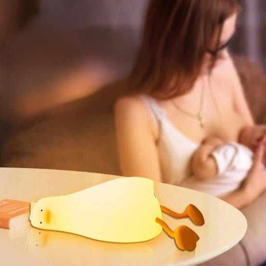 veilleuse bébé allaitement maternel duck